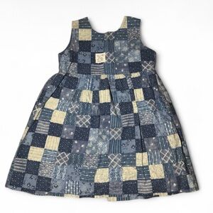 Vintage Polo Ralph Lauren blue patchwork style denim dress 🤍